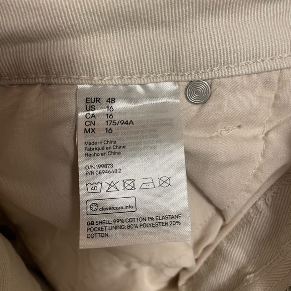 H&M Loose-fit Mom Style Twill Pants - Picture 4 of 4